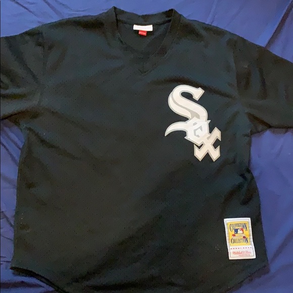 mitchell and ness white sox jersey